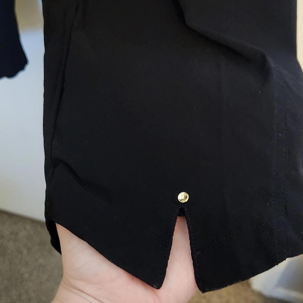 Jamie Sadock Black Pants with Gold Zippers - Picture 4 of 7